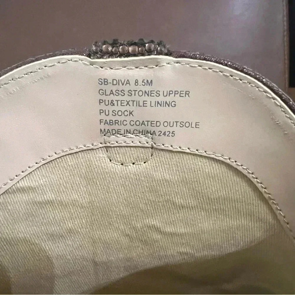 Betsy Johnson Chocolate Brown Rhinestone Boots - Picture 5 of 9